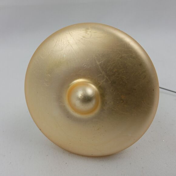 3 Box Vintage Glass Christmas Bell Round Ornaments Krebs Pink Gold Floral Ribbon - Picture 15 of 16